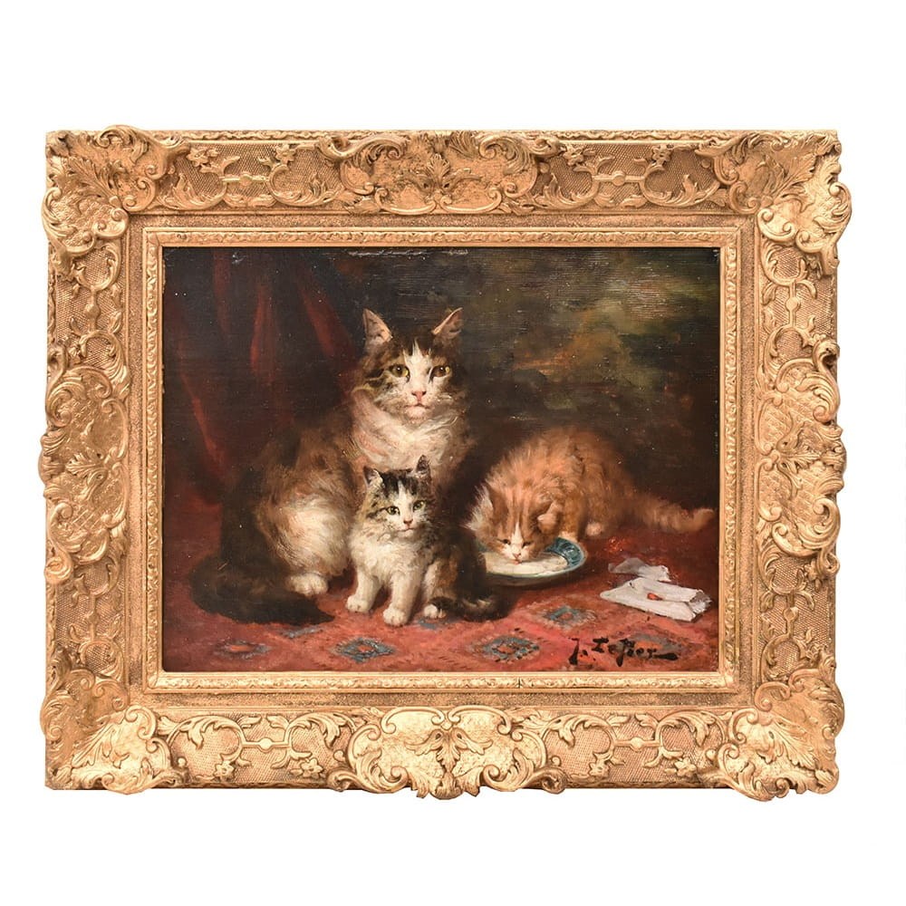 QA770 1a antique oil painting cats portraits painting XIX.jpg